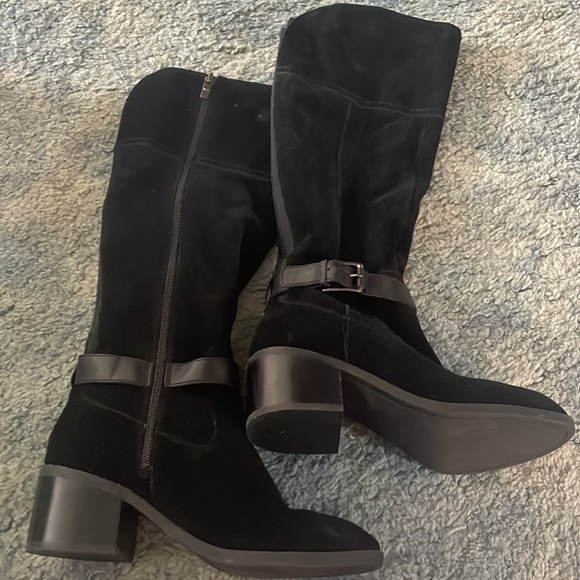 Marc Fisher Shoes Marc Fisher Suede Black Boots Poshmark